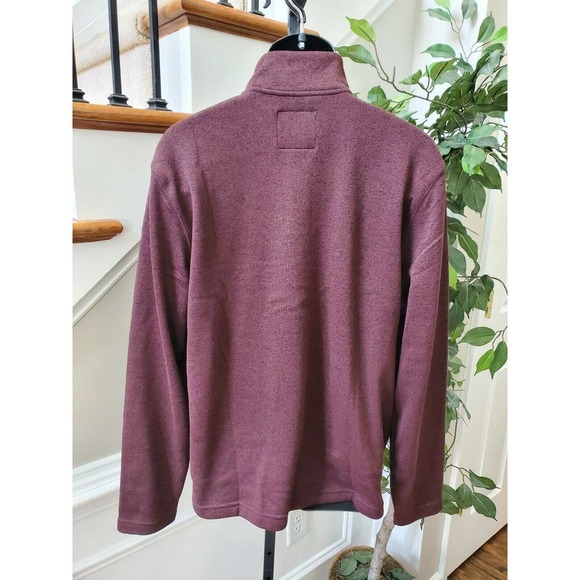 Sonoma Men's Blue & Maroon 100% Polyester Long Sleeve Supersoft Sweater Size XL - Picture 8 of 12